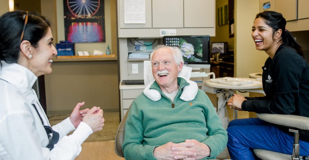 Seattle Dentist treating patient at Innovate Dentistry